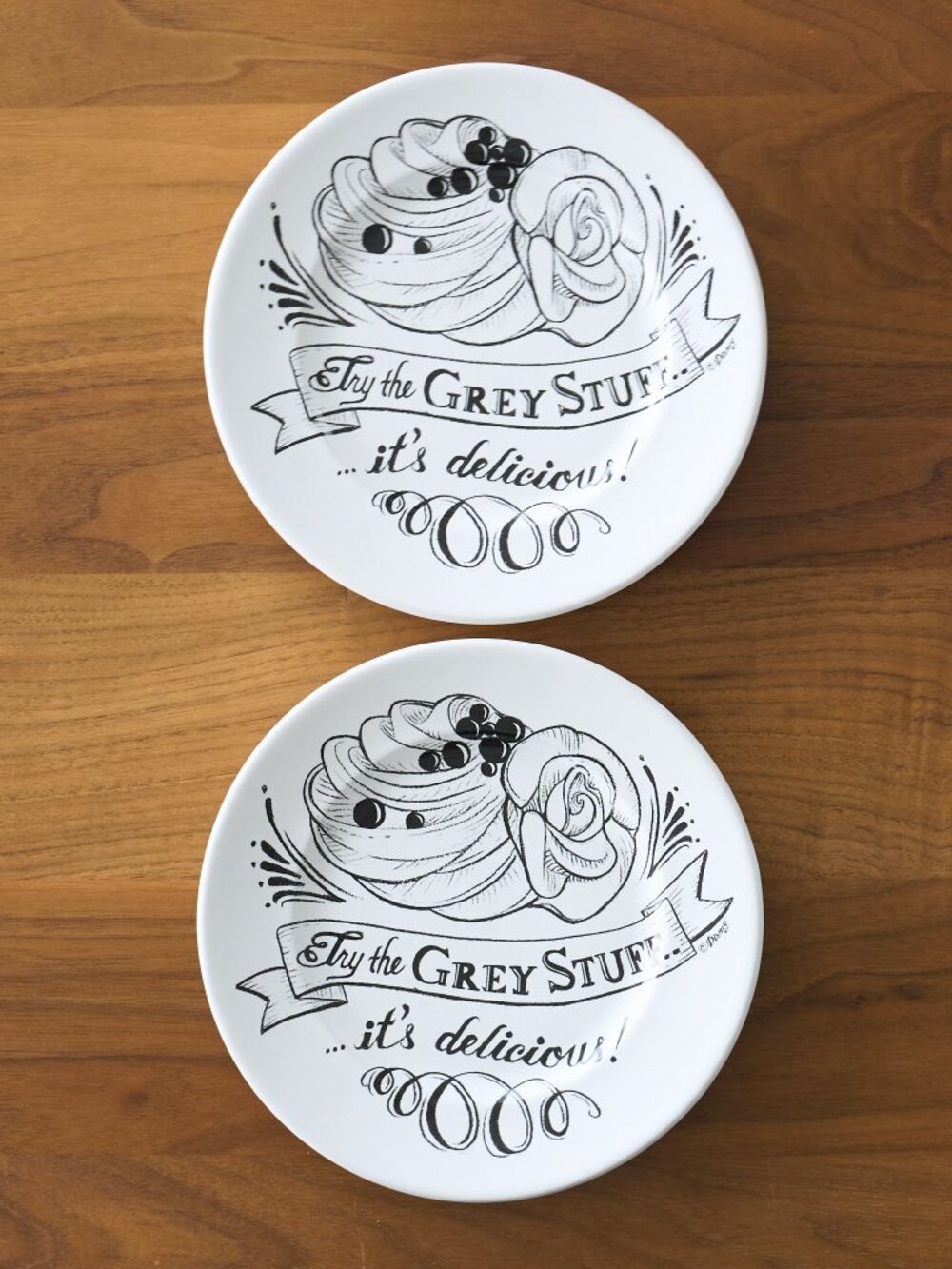 2 Disney Parks Beauty and the Beast Try the Grey Stuff Plates Be Our Guest Dish